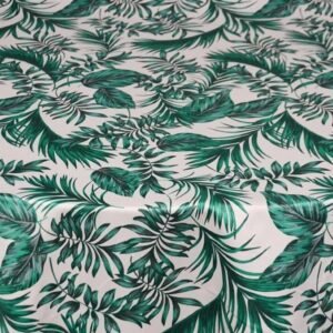 Lamour Satin, Tropical Print, 132" Round