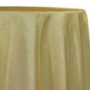Table Overlay, Organza, 85"x85"- Gold