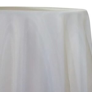 Table Overlay, Organza, 85"x85"- Ivory