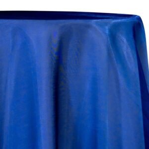 Table Overlay, Organza, 85"x85"- Royal Blue