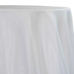 Table Overlay, Organza, 85"x85"- White