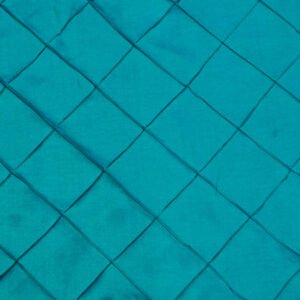 Table Runner, Pintuck, 12"x108", Aqua