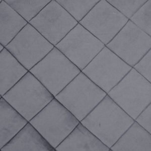 Table Runner, Pintuck, 12"x108", Silver