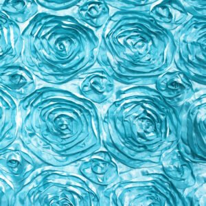 Rosette Satin, Turquoise