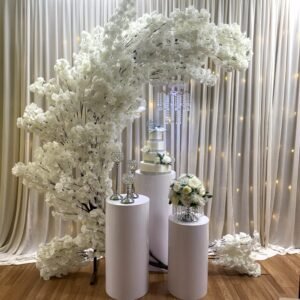 Cherry Blossom Crescent Arch Set 2, White