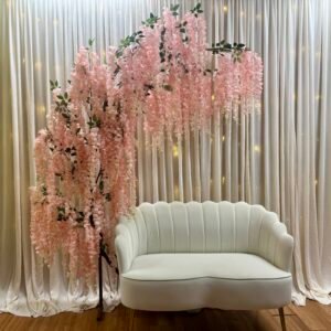Wisteria Crescent Arch Set 2, Blush/Pink